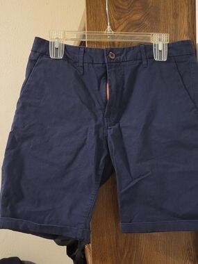Men's Navy Blue Casual Chino Shorts